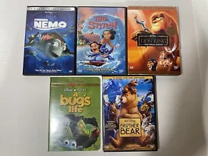 Classic Disney DVDs #3 Finding Nemo Lilo/Stitch Lion King Bugs Life Brother Bear - Picture 1 of 4