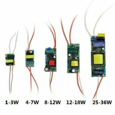 LED Power Supply Driver 1-3W 4-7W 8-12W 25-36W Constant Current Transformer DC - Bild 1 von 4