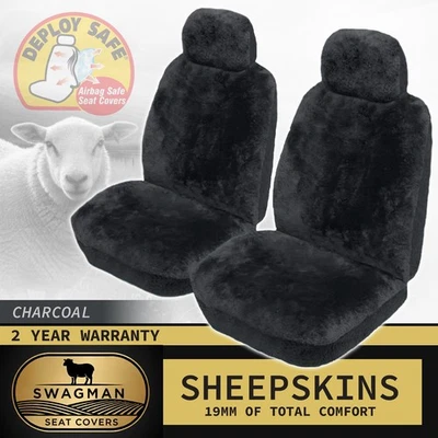 Swagman Universal Sheepskin Seat Covers HYUNDAI SONATA Y3 GLS GLE SEDAN 93-98 CH - image 1 of 4