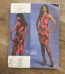 Vogue V 1118 Tracy Reese Designer sewing pattern dress 6-12 front drape uncut - Picture 1 of 4