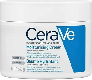 CeraVe Moisturizer Cream 340g For Dry to Very Dry Skin - Picture 1 of 6