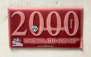 Denver 2000 US Mint Uncirculated Coin Set 10 Coins - Picture 1 of 3