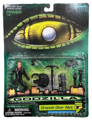 Figura de acción Godzilla Grapple Gear Nick 1998 vintage #08563 nueva Foto 1 de 4