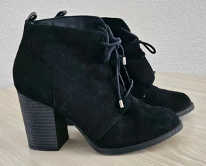 Call It Spring Women's Booties Suede Black Casual Size 7. - Picture 1 of 12
