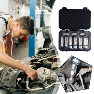 Kit de herramientas de servicio de manguito de extracción de tubería de aceite removedor de instalación de reparación automática Q0O4 - Imagen 1 de 11