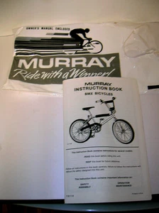 Vintage Murray BMX Bicycle Instruction Book Owners Manual 35 Pages - Picture 1 of 4
