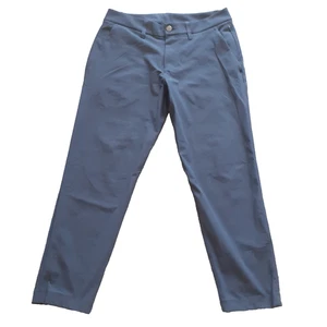 LULULEMON Women's Blue Grey Athletica Chino Style Pants Trousers Size 30x26 - Picture 1 of 10