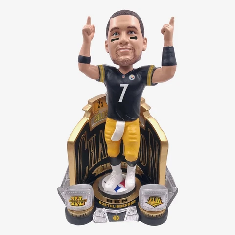 Ben Roethlisberger Pittsburgh Steelers 2X Super Bowl Champion Bobblehead Cover