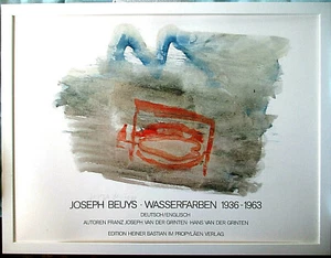 JOSEPH BEUYS >Acquerelli< FIRMATO A MANO 60x80, cornice, poster, certificato - Foto 1 di 7