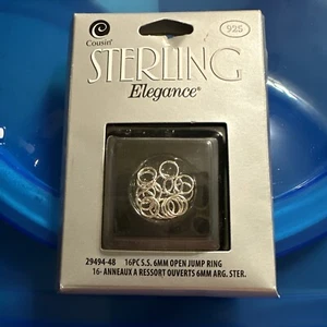New Sterling Elegance 925 -6mm Open Jump Rings 16pcs - Picture 1 of 1