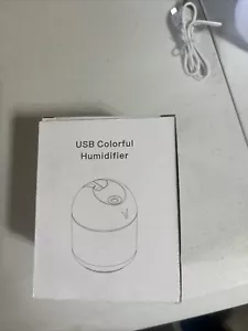 250ml Portable USB Mini Desktop LED, Night Light Car Home Colorful Humidifier - Picture 1 of 2
