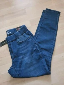 Ashley Stewart Women's Denim Iconic Legging Blue Stretch Pull On Size 14 Reg NWT - Picture 1 of 8