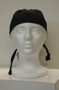 Do-Rag DR022 Solid Black Cotton - Picture 1 of 2