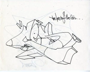 CES Graffiti 1998 Sketch Both Sides SEEN/COPE2/DONDI/FUTURA/TKID/DUSTER/SONIC/IZ - Picture 1 of 7