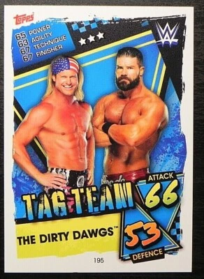 2021 Topps Slam Attax WWE TAG Team #195 The Dirt Dawgs Ziggler & Roode - Image 1 of 2
