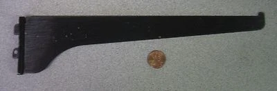 KV (KNAPE AND VOGT) KV #180-BLACK-10" SHELF BRACKET, STEEL, EBONY BLACK ELECTROPLATED FINISH