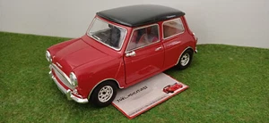 MORRIS MINI COOPER S 1964 rouge toit noir 1/16 no 1/18 SOLIDO voiture miniature - Picture 1 of 9