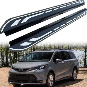 2 PCS Running Boards Fits for Toyota Sienna 2021-2025 Black Nerf Bar - Picture 1 of 5