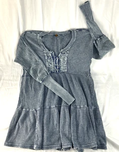 Abito termico Free People Jolene 100% cotone taglia M boho festival hippie grato - Foto 1 di 13