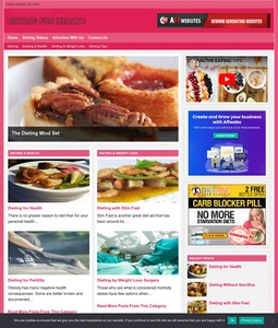 Sitio web de DIETA PARA LA SALUD negocio en venta - trabajo desde casa negocio de Internet - Imagen 1 de 3