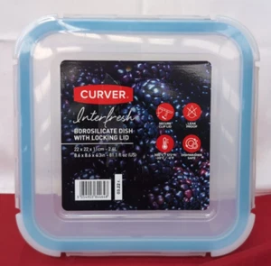 CURVER Glass Airtight Container - with Clip Lock - Easy Storage & Keeps - Picture 1 of 2