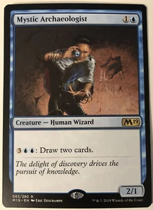 MTG Mystic Archaeologist Core Set 2019 063/280 Regular Rare - Picture 1 of 1
