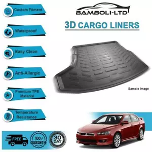 3D CARGO LINER BOOT LINER REAR TRUNK MAT FOR Mitsubishi Lancer 2008-UP - Bild 1 von 4