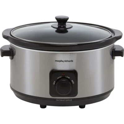 Morphy Richards 461013 Slow Cooker 6.5 Litres 290 Watt Brushed Stainless Steel - Image 1 of 4