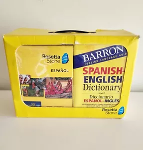 Rosetta Stone Español Spanish Levels 1-5 set Barron's Dictionary Complete - Picture 1 of 10