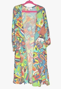 LuLaRoe Girls Long Duster Cardigan Sz 5-6 Lightweight Sweater Layering Soft NWT - Picture 1 of 7