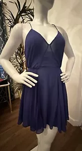 I Love H81 Dress Midi Swing Flowy Large Criss Cross Back Backless Women Size L - Picture 1 of 10