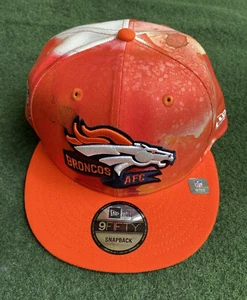 Denver Broncos New Era 9FIFTY Snapback Hat Cap Ink Dye NFL On-Field - Picture 1 of 13
