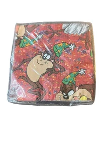 Looney Tunes Taz In Birthday Hat Party Napkins Vtg 1994 - Picture 1 of 2
