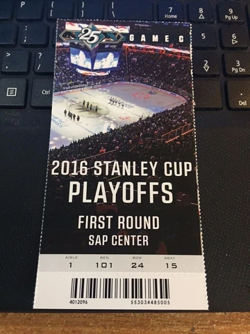2016 SAN JOSE SHARKS VS LOS ANGELES KINGS TICKET STUB PLAYOFFS PHANTOM GAME #6 Cover