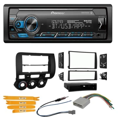 先锋单 DIN 调幅/调频汽车立体声蓝牙接收器适用于 2007 - 2008 年本田 FIT — 第 1/4 张图片