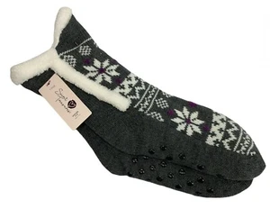 Mujer Secret Treasures Fair Isle Colosal Acogedor Zapatilla Calcetines Zapato Talla 4-10 Nuevo con Etiquetas - Imagen 1 de 11