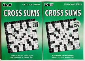 Lot of 2 Cross Sums Kakuro Puzzles Dell Penny Press Math Logic problems adults - Picture 1 of 5
