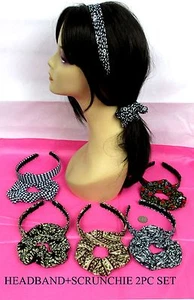 HEADBAND & SCRUNCHIE COMBO--WOMEN HAIR ACCESSORY - Picture 1 of 7