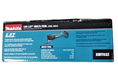 Makita XMT03Z 18 V LXT Li-Ion Cordless Multi-Tool. - Image 1 of 3