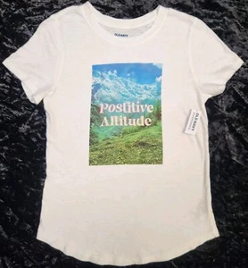 Old Navy women's POSITIVE ATTITUDE Short-Sleeve Logo Graphic T-Shirt NWT Sz: 3XL - Picture 1 of 7