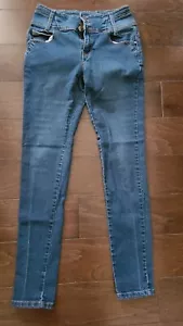 Always Friday Womens Size 7 blue Jeans Mid Rise Denim Stretch Juniors, 26x28 EUC - Picture 1 of 10