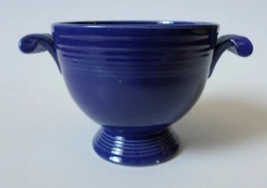 Vintage Fiesta Individual Sugar Bowl Scroll Handle Cobalt Blue NO Lid - Picture 1 of 5