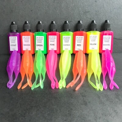 THE LURE FACTORY FLUORESZIERENDES PIGMENT ZUM FÄRBEN FLÜSSIGES PLASTISOL/ANGELKÖDER/KÖDER