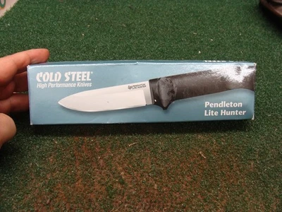 NUEVO - Cuchillo de hoja fija Cold Steel Pendleton Lite Hunter 20SPH 8 3/8" con caja Foto 1 de 4