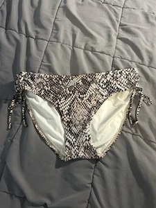 Calvin Klein Bikini Bottom Swimwear Women’s Medium - Snake Skin Print Brand New - Imagen 1 de 9