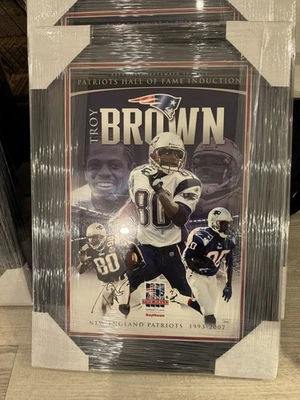 特洛伊·布朗签名亲笔签名带框名人堂海报带 jSA — 第 1/3 张图片