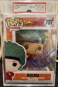 Funko Pop! DBZ Bulma 707 PSA 8.5 Auto Auténtico Firmado Tiffany Vollmer - Imagen 1 de 5