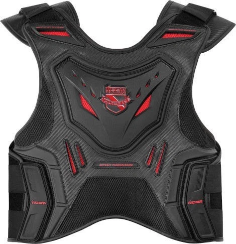 Icon Stryker Field Armor Vest Black Men’s S-m D30 Shock Absorption