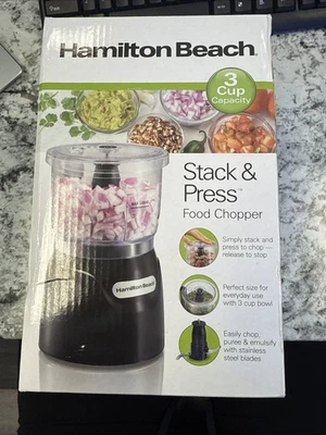 Picadora de 3 tazas Hamilton 72850 Beach Stack & Press - negra Foto 1 de 4