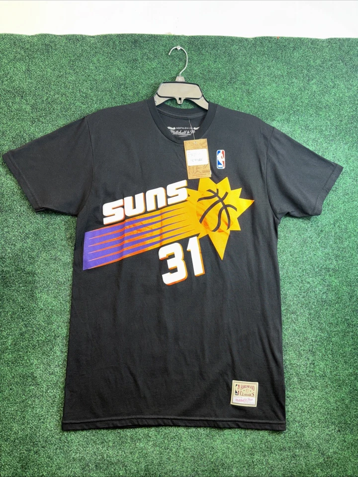 PHOENIX SUNS SHAWN MARION #31 Hombres Camiseta Mediana Mitchell And Ness Negra Nueva Foto 1 de 4
